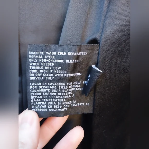 London Fog Black Trench Coat - Picture 6 of 7